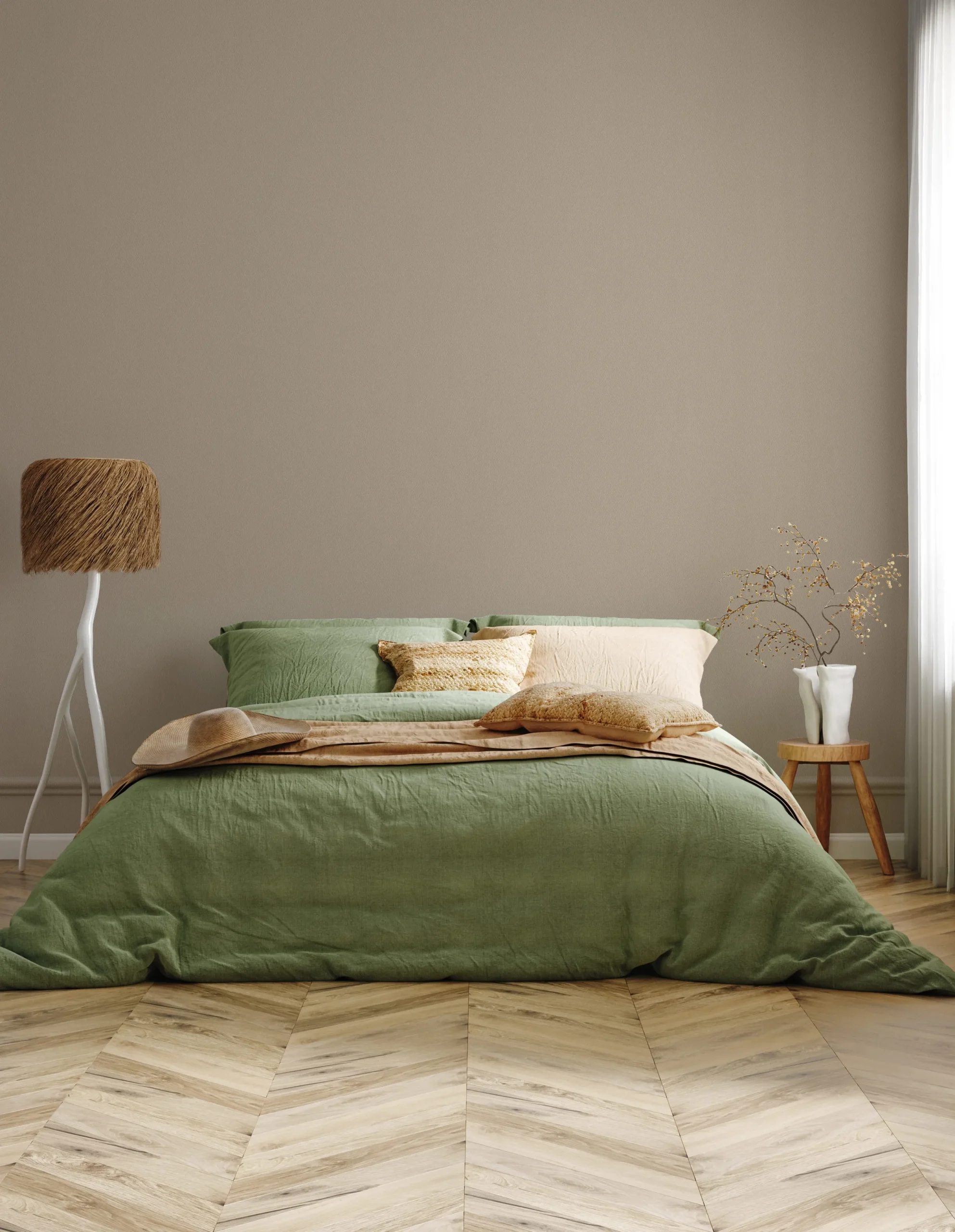 Beige Embossed Wallpaper – Glittering Accents (24201-16)